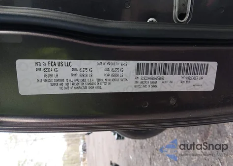 2016 Dodge Charger Sxt z USA, uszkodzony, nr VIN 2C3CDXHG8GH258689